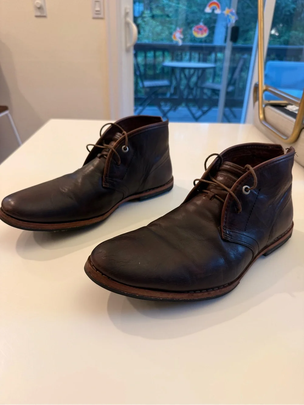 Men's Classic Brown Leather Lace-Up Shoes